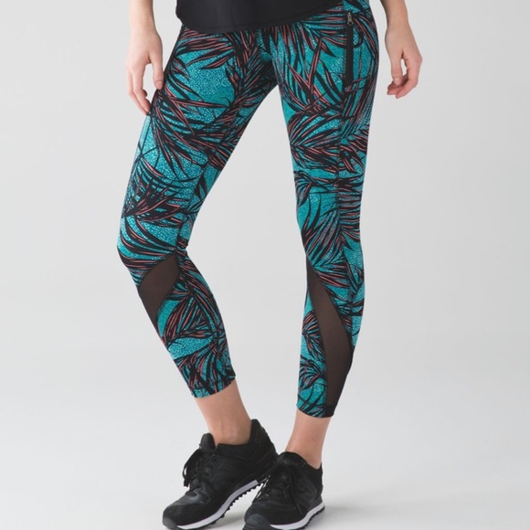 lululemon athletica Pants - Lululemon Inspire Tight II
Palm Lace Tofino Teal Multi